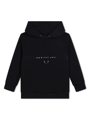 Givenchy Kids Felpa con cappuccio e fibbia