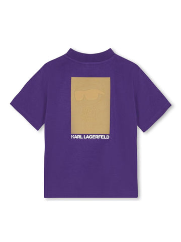 Karl Lagerfeld Kids T-shirt con stampa posteriore