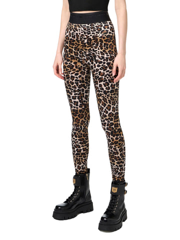 Elisabetta Franchi Leggings animalier in lycra