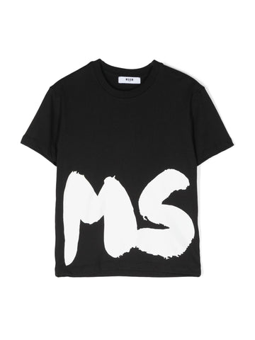 MSGM Kids T-shirt con maxi logo