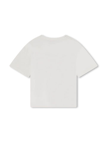 Chloè Kids T-shirt basic con logo ricamato