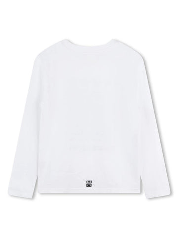 Givenchy Kids Maglia con logo monogram ricamato