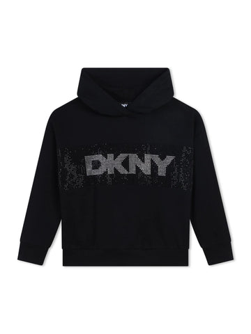 DKNY Kids Felpa con cappuccio e logo