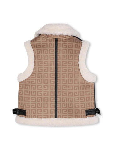 Givenchy Kids Smanicato con sherpa