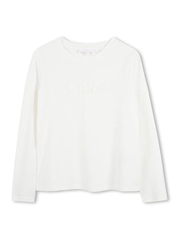 Chloè Kids Maglia basic con logo