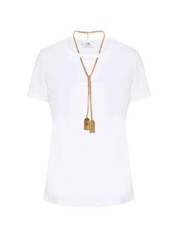 Elisabetta Franchi T-shirt con collana