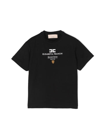 Elisabetta Franchi La Mia Bambina T-shirt con placca e logo