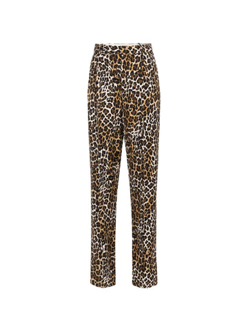 Elisabetta Franchi Pantalone animalier in viscosa