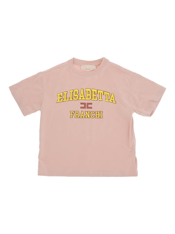 Elisabetta Franchi La Mia Bambina T-shirt con logo ricamato