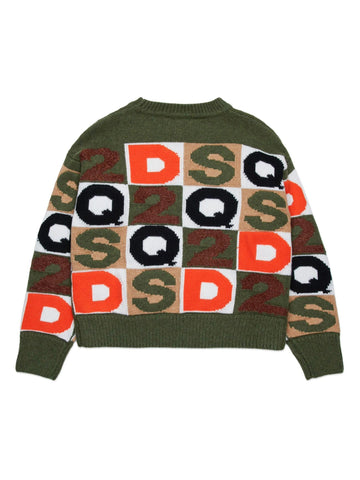 Dsquared Kids Maglione con logo D2