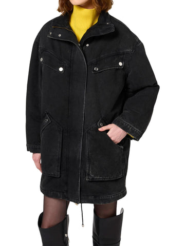 Elisabetta Franchi Parka oversize in denim