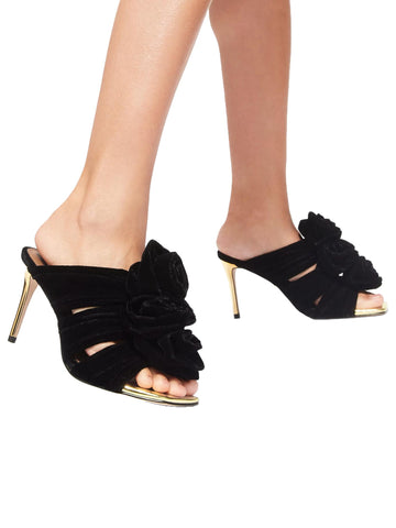 Kurt Geiger Sandali in velluto Bloom Mule