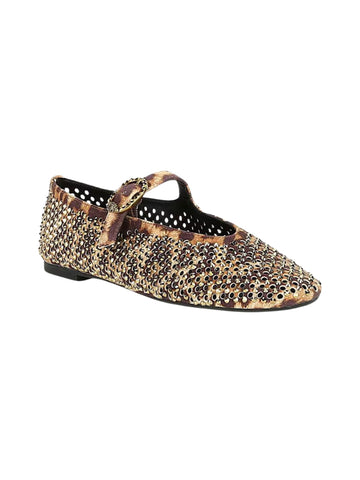 Kurt Geiger Ballerine animalier con strass