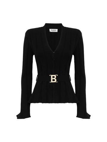 Blugirl Cardigan con cintura logata