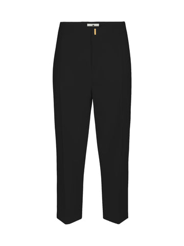 Elisabetta Franchi Pantalone crop con pinces