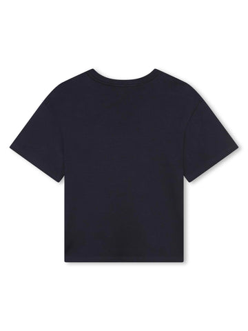 Chloè Kids T-shirt basic con logo ricamato