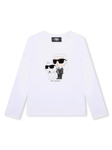 Karl Lagerfeld Kids Maglia con stampa