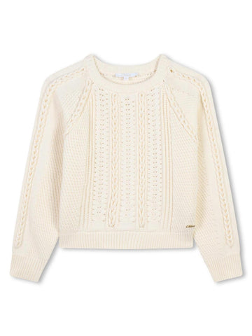 Chloè Kids Maglione con trecce