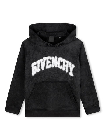 Givenchy Kids Felpa con cappuccio slavata