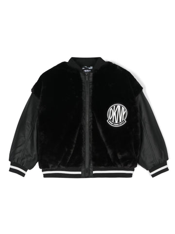 DKNY Kids Bomber con ecopelliccia