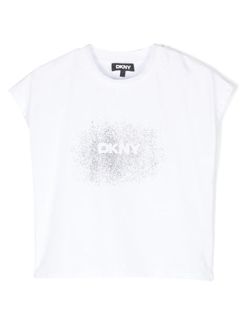 DKNY Kids T-shirt smanicata con logo