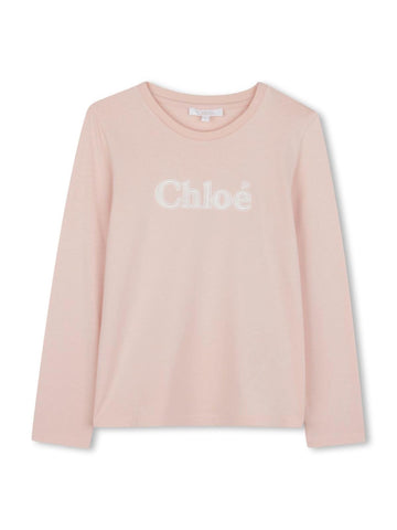 Chloè Kids Maglia basic con logo