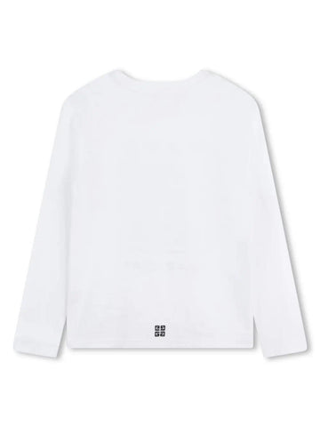 Givenchy Kids Maglia con logo ricamato