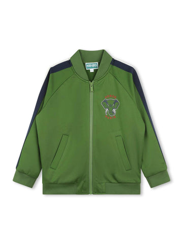 Kenzo Kids Felpa con zip ed elefante