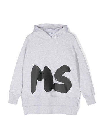 MSGM Kids Abito a felpa con logo