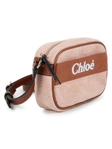 Chloè Kids Borsa in velluto e pelle