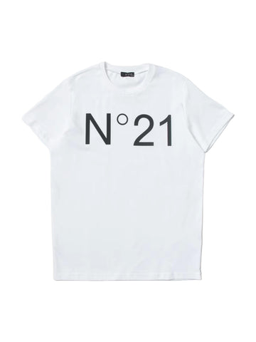 N°21 Kids T-shirt basic con logo