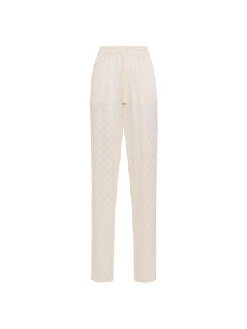 Elisabetta Franchi Pantalone jogger con losanghe allover