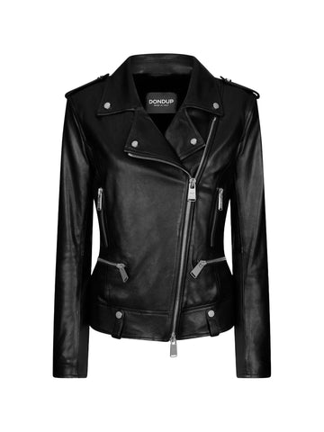 Dondup Chiodo biker in pelle