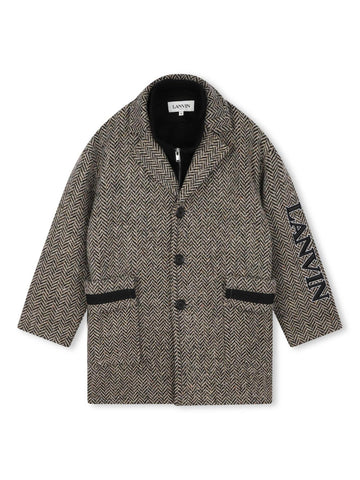 Lanvin Kids Cappotto spigato