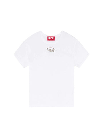 Diesel T-shirt con logo cut-out T-Uncutie-Long-Od