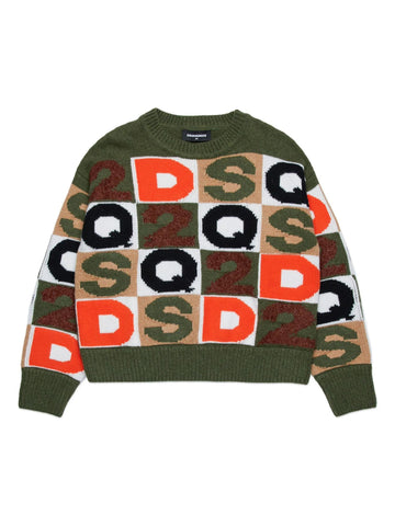 Dsquared Kids Maglione con logo D2