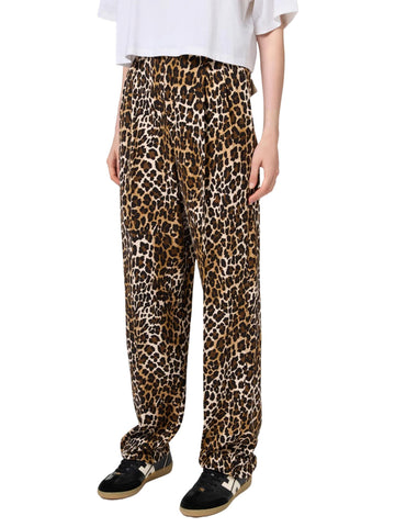 Elisabetta Franchi Pantalone animalier in viscosa