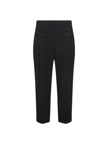 Elisabetta Franchi Pantalone crop con pinces