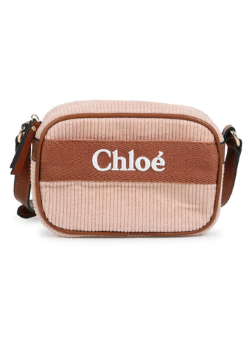 Chloè Kids Borsa in velluto e pelle