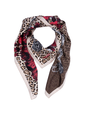 Blugirl Foulard in seta Chain Animalier