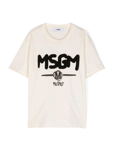 MSGM Kids T-shirt con logo