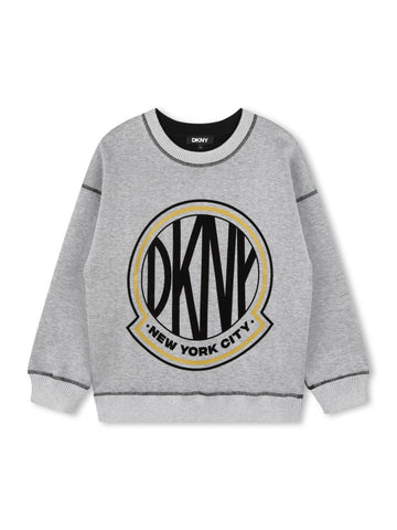 DKNY Kids Felpa reversibile con logo