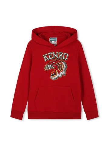 Kenzo Kids Felpa con tigre ricamata