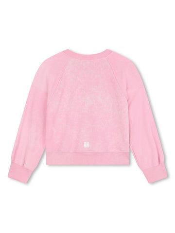 Givenchy Kids Felpa slavata con logo