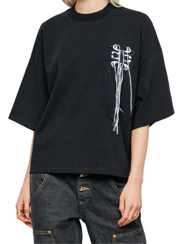 Akep T-shirt oversize con ricamo