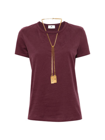 Elisabetta Franchi T-shirt con collana