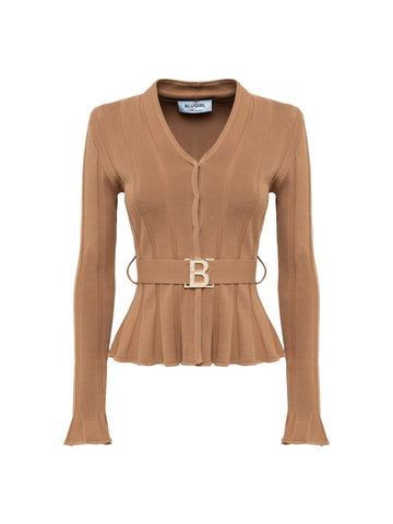 Blugirl Cardigan con cintura logata