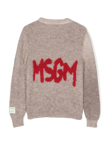 MSGM Kids Maglione in misto lana