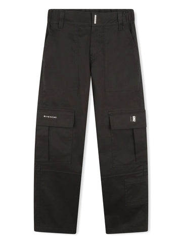 Givenchy Kids Pantalone cargo in cotone