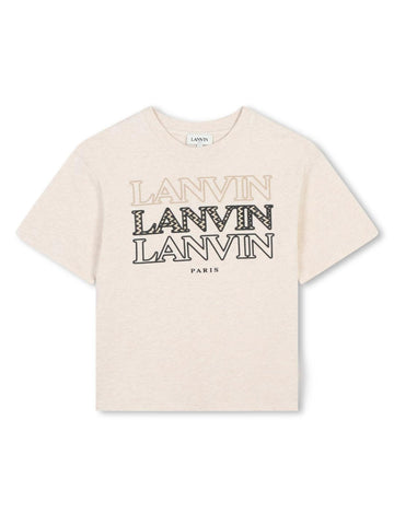 Lanvin Kids T-shirt con logo stampato